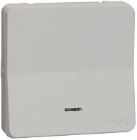 Выключатель самовозвратный с подсветкой без рамки Schneider Electric Mureva Styl 1-кл. IP55 белый картинка